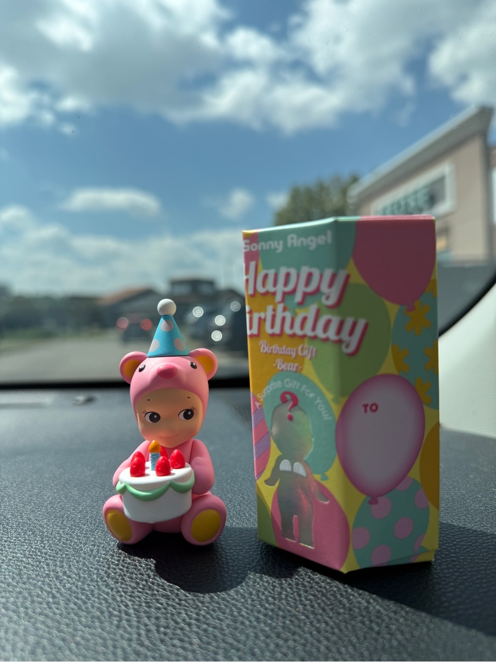 Authentic Sonny Angel Pink Bear Happy Birthday Gift Series Limited Edition